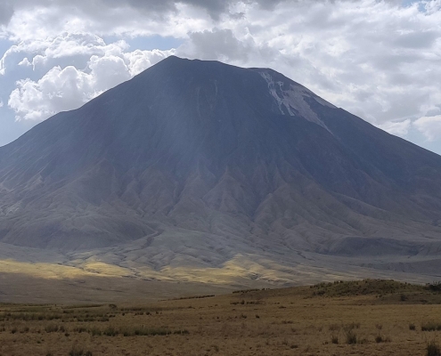 Oldonyo Lengai, active volcano and holy mountain of the Masai tribe (near Lake Natron)